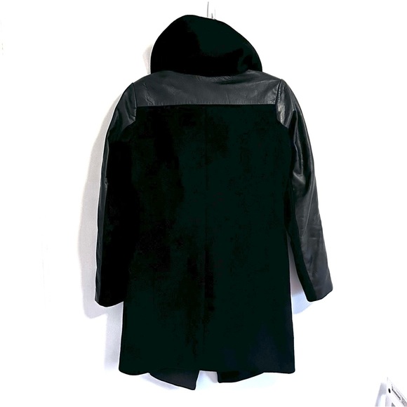 Danier Wool Jacket With Leather Sleeves Size XS - Picture 7 of 12